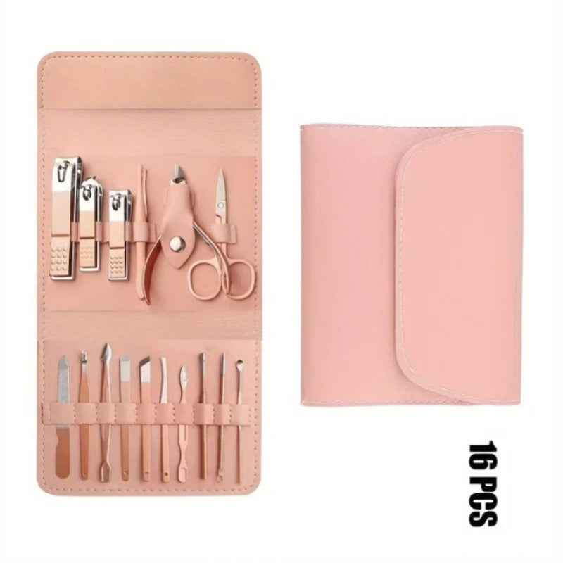 16pcs Professional Manicure & Pedicure Set