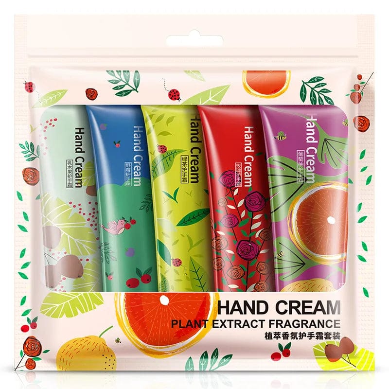 5pcs Plant & Fruit Fragrance Hand Cream Set