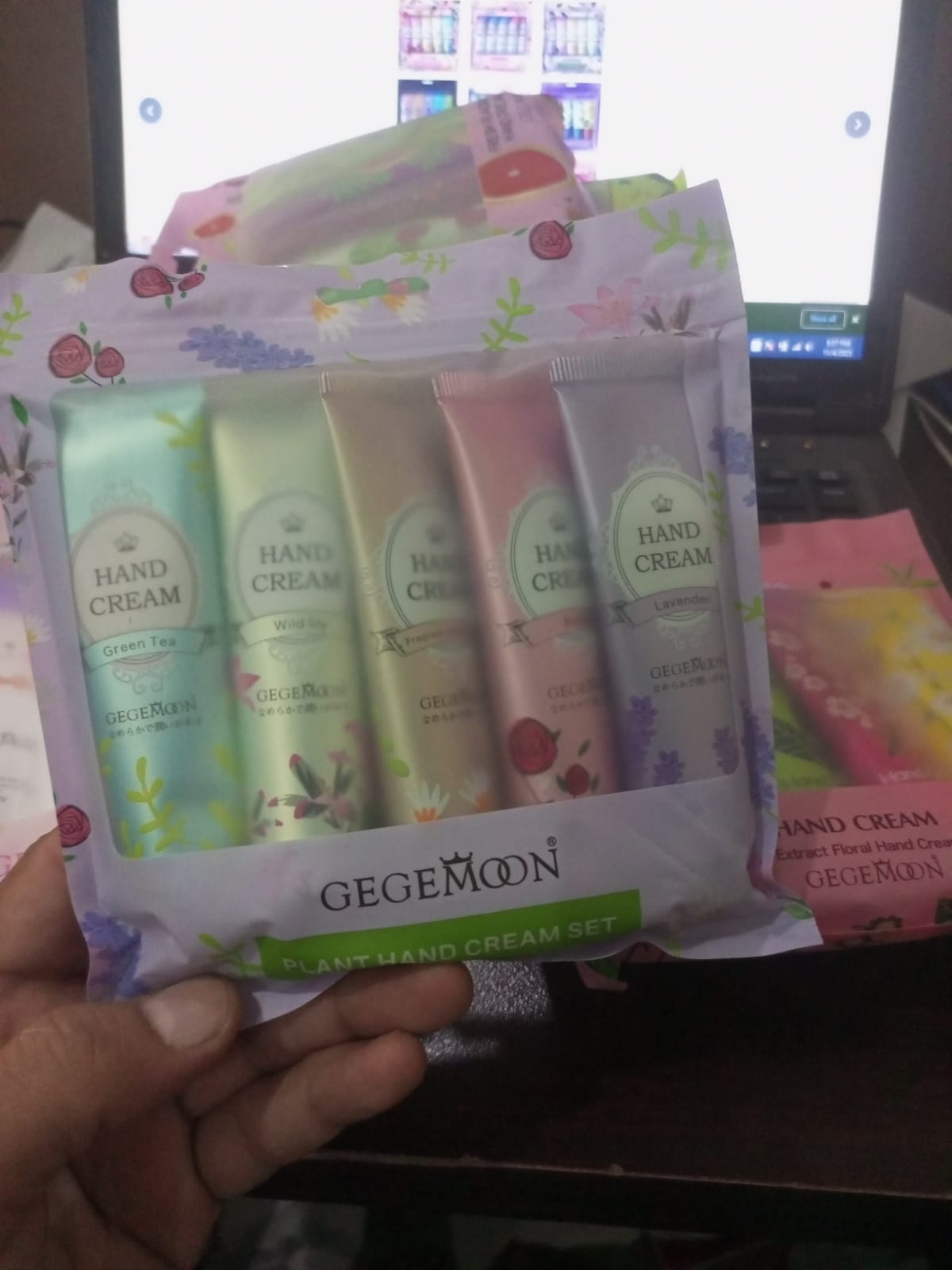 5pcs Plant & Fruit Fragrance Hand Cream Set