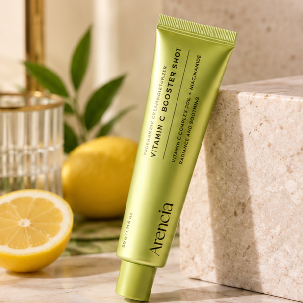 Arencia Vitamin C Booster Shot Cream Moisturizer – Vitamin C & Niacinamide Radiance Skincare