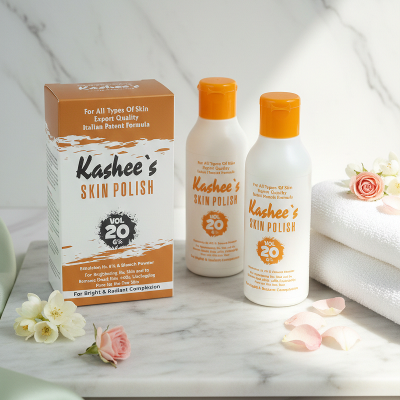 Pack of 2 Kashee's Export Quality Patent Formula Skin Polisher 120ml + Activator 60g