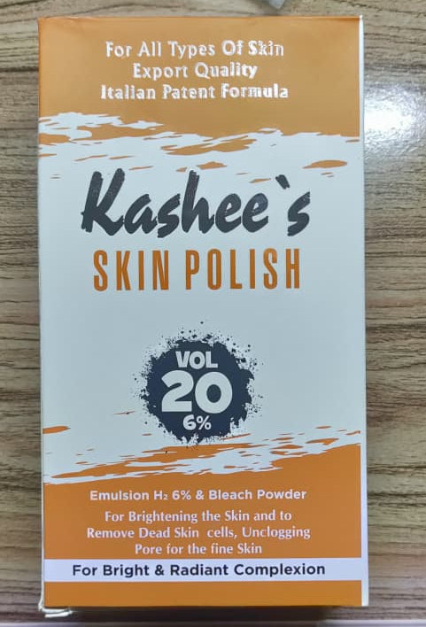 Pack of 2 Kashee's Export Quality Patent Formula Skin Polisher 120ml + Activator 60g